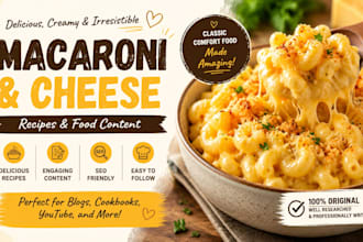write engaging macaroni and cheese recipes and cooking