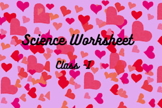 design intellectual worksheets of math and science