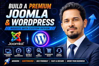 develop a custom joomla or wordpress website for your business