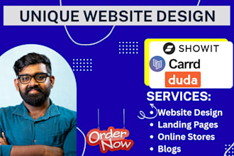 design duda website design, showit, carrd website design, simvoly, squarespace