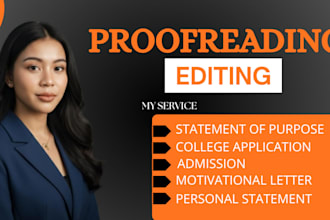 professionally edit your personal statement and statement of purpose