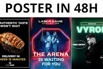 design a professional poster design for businesses