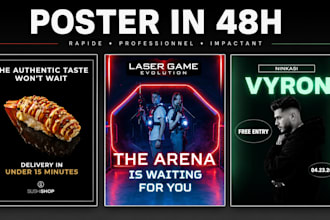 design a professional poster design for businesses