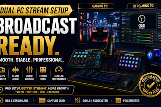 engineer dual PC stream setup for broadcast ready obs and stream deck