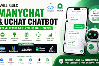 build manychat chatbot and automate instagram, whatsapp, and facebook