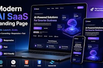 build an ai saas landing page in react