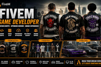 create custom kuttes for fivem peds, along with fivem chains, clothing