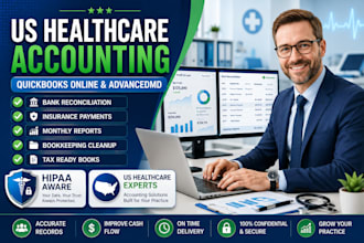 manage US healthcare accounting with quickbooks online and advancedmd