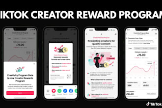 create UK and USA tiktok accounts with creator reward program