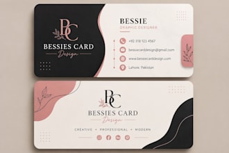 create a luxury and professional business card design