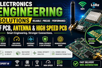 provide electronics engineering design, rf pcb, antenna and high speed pcb