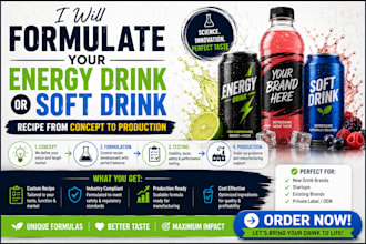 formulate your energy drink or soft drink recipe from concept to production