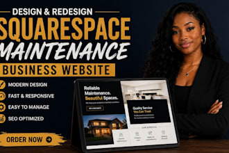 do squarespace cleaning website design maintenance service website and declutter