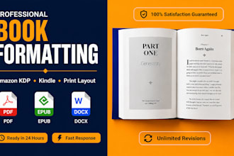 book formatting, book design, ebook design, and book typesetting