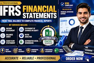 prepare income statement, balance sheet and cash flow statement