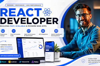 be your react developer for modern responsive web apps