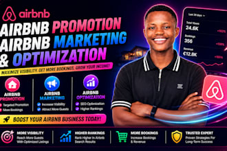 promote airbnb listing promotion marketing to boost booking, airbnb optimization