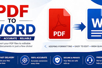 convert PDF to word or editable documents
