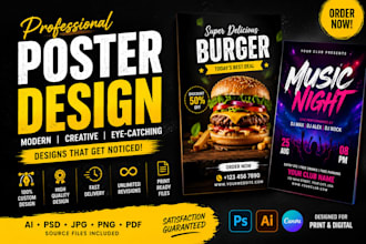 design professional print ready posters and flyers