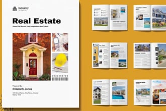 design real estate brochure, buyer or seller guide property listing prospectus