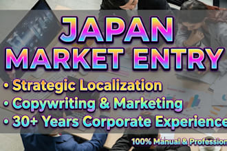 provide japanese market localization, strategic copywriting, and consulting
