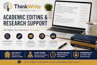 proofread and edit academic papers