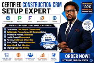 setup construction CRM buildermate payaca fonn 4ps construct onsite procure crm