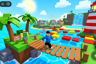 build an amazing roblox map, city, simulator, obby or roleplay world