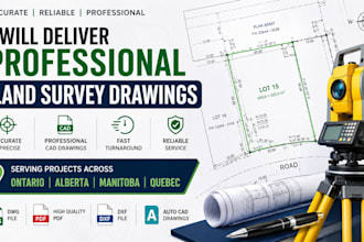 deliver professional land survey drawings in ontario alberta manitoba quebec