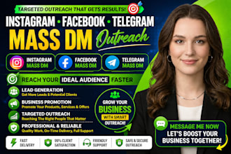 do instagram mass dm facebook mass dm telegram mass dm outreach