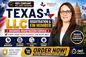 register texas llc ein number and business registration service