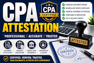 certify your financial documents with CPA attestation
