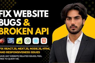fix bugs in reactjs, nextjs, nodejs and broken apis
