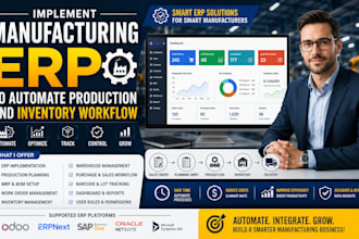 implement manufacturing erp to automate production and inventory workflow