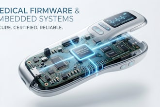 develop medical device firmware, biosensors, ble and embedded systems
