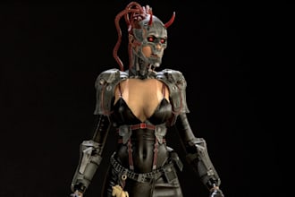 3d sci fi action game ready,broken textures fix,tps character,hanck ad slash stl