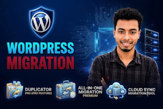 migrate wordpress website and ensure backup and security