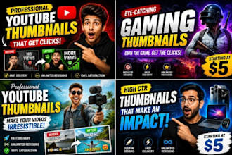 design professional high CTR youtube thumbnai