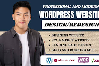 wordpress website, wordpress website design, redesign wordpress and wordpress