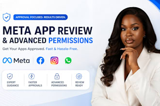 get meta facebook app review approval for advanced permissions