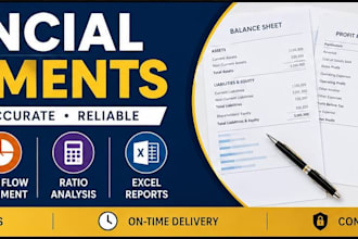 prepare financial statements in excel