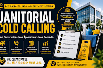 janitorial cold calling, cold calling, appointment setting, b2b