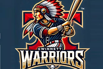 design wonderful make new style warriors inland tribes mascot logo design