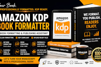 be amazon kdp book formatter, ebook formatting, author book publishing assistant