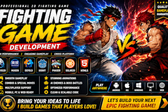 make fighting game using cocos2d, mugen, defold, phaser, godot, html5, solar2d