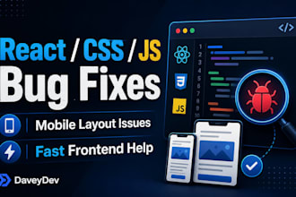 fix react, CSS, javascript bugs and mobile layout issues
