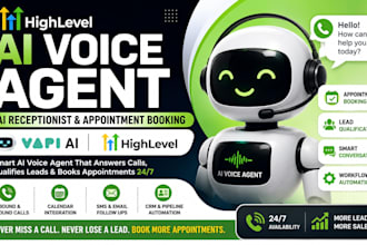 gohighlevel ai voice agent ai receptionist appointment booking automation vapi