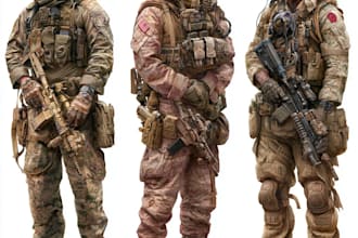 stunning military themed illustration for you