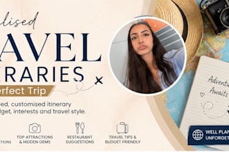 create a personalised travel itinerary and holiday plan
