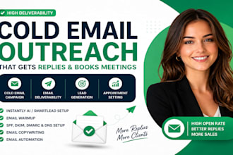 do cold email outreach, email marketing, instantly ai setup and email campaign